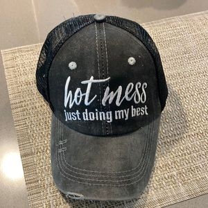 2 for $10. Ponytail hat.